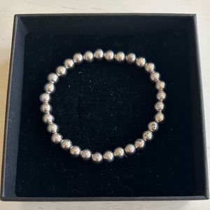 Elegant Silver Beaded Bracelet